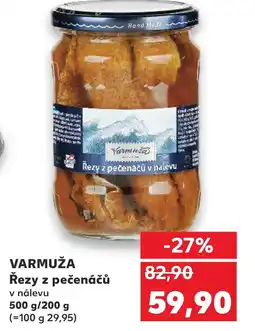 Kaufland VARMUŽA Řezy z pečenáčů nabídka