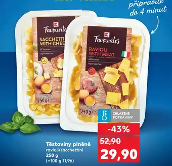 Kaufland Těstoviny plněné nabídka