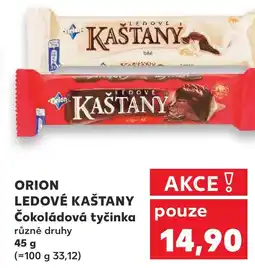 Kaufland ORION LEDOVÉ KAŠTANY Čokoládová tyčinka nabídka