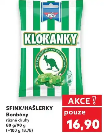 Kaufland SFINX/HAŠLERKY Bonbóny nabídka