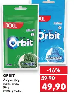 Kaufland ORBIT Žvýkačky nabídka