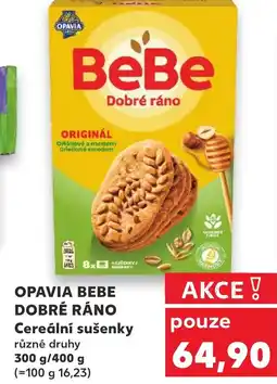 Kaufland OPAVIA BEBE DOBRÉ RÁNO Cereální sušenky nabídka