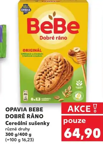 Kaufland OPAVIA BEBE DOBRÉ RÁNO Cereální sušenky nabídka