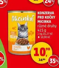 Penny Market KONZERVA PRO KOČKY MICINKA, 415 g nabídka