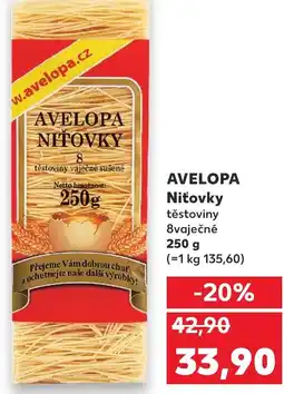 Kaufland AVELOPA Niťovky nabídka