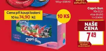 Billa Capri-Sun 10x 0,2l nabídka