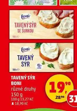 Penny Market TAVENÝ SÝR BONI, 150 g nabídka