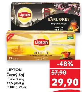 Kaufland LIPTON Černý čaj nabídka