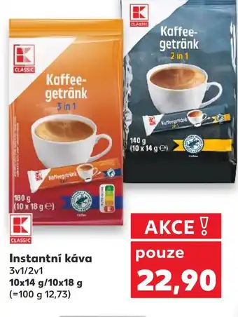 Kaufland Instantní káva 3v1/2v1 nabídka