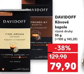 Kaufland DAVIDOFF Κάνονέ kapsle nabídka