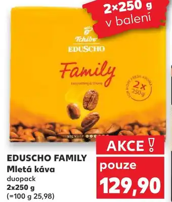 Kaufland EDUSCHO FAMILY Mletá káva nabídka