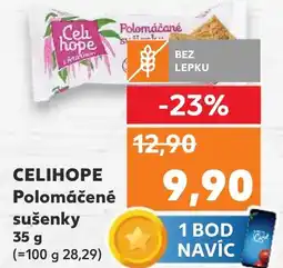 Kaufland CELIHOPE Polomáčené sušenky nabídka