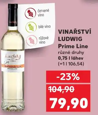 Kaufland VINAŘSTVÍ LUDWIG Prime Line nabídka