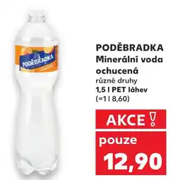 Kaufland PODĚBRADKA Minerální voda ochucená nabídka