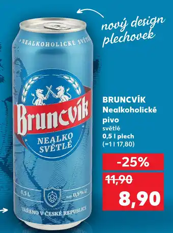 Kaufland BRUNCVÍK Nealkoholické pivo nabídka