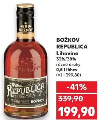 Kaufland BOŽKOV REPUBLICA Lihovina nabídka