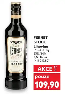 Kaufland FERNET STOCK Lihovina nabídka