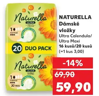 Kaufland NATURELLA Dámské vložky nabídka