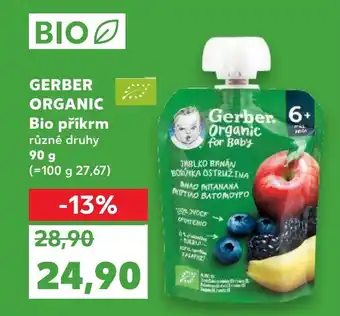 Kaufland GERBER ORGANIC Bio příkrm nabídka