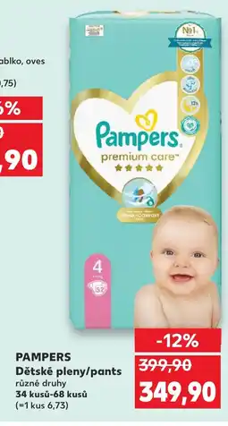 Kaufland PAMPERS Dětské pleny/pants nabídka