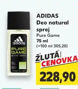 Kaufland ADIDAS Deo natural sprej nabídka