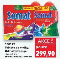 Kaufland SOMAT Tablety do myčky/ Odmašťovací gel nabídka