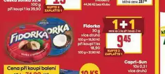 Billa Fidorka nabídka