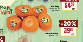 Billa Mandarinka nabídka