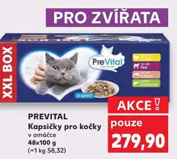 Kaufland PREVITAL Kapsičky pro kočky nabídka