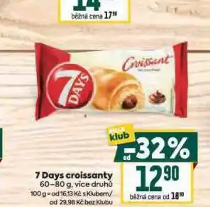 Billa 7days croissant nabídka