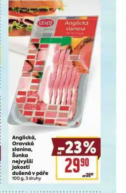 Billa Oravská slanina nabídka