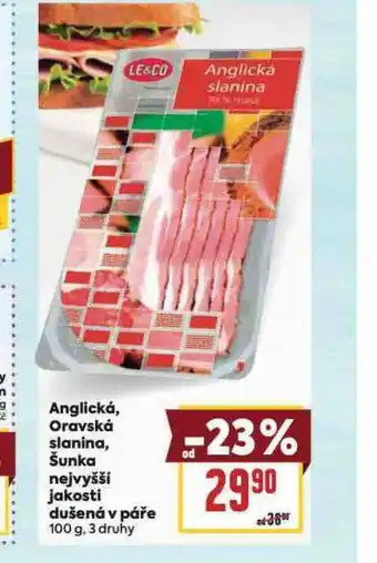 Billa Anglická slanina nabídka