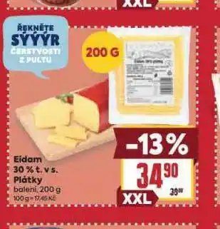 Billa Eidam 30% plátky nabídka