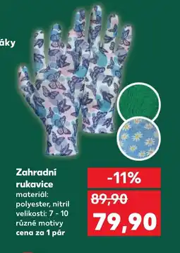 Kaufland Zahradní rukavice nabídka