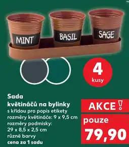 Kaufland Sada květináčů na bylinky nabídka