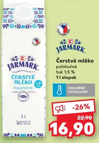 Kaufland Čerstvé mléko nabídka