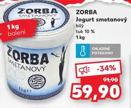 Kaufland ZORBA Jogurt smetanový nabídka