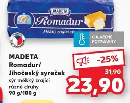 Kaufland MADETA Romadur/ Jihočeský syreček nabídka