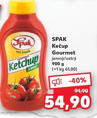 Kaufland SPAK Kečup Gourmet jemný/ostrý nabídka