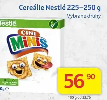 Kubík potraviny Cereálie Nestlé nabídka