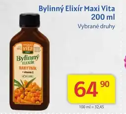 Kubík potraviny Bylinný Elixír Maxi Vita nabídka