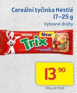 Kubík potraviny Cereální tyčinka Nestlé nabídka