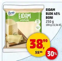 Penny Market EIDAM BLOK 45% BONI, 250 g nabídka