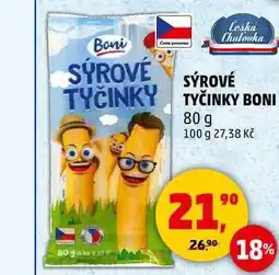 Penny Market SÝROVÉ TYČINKY BONI, 80 g nabídka