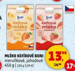 Penny Market MLÉKO KEFÍROVÉ BONI, 450 g nabídka