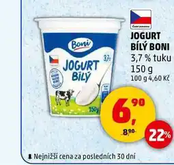 Penny Market JOGURT BÍLÝ BONI, 150 g nabídka