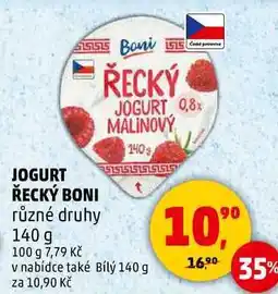 Penny Market JOGURT ŘECKÝ BONI, 140 g nabídka