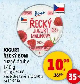 Penny Market JOGURT ŘECKÝ BONI, 140 g nabídka