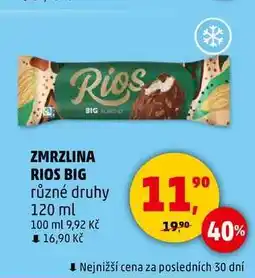 Penny Market ZMRZLINA RIOS BIG, 120 ml nabídka