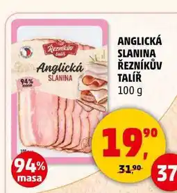 Penny Market ANGLICKÁ SLANINA ŘEZNÍKŮV TALÍŘ, 100 g nabídka